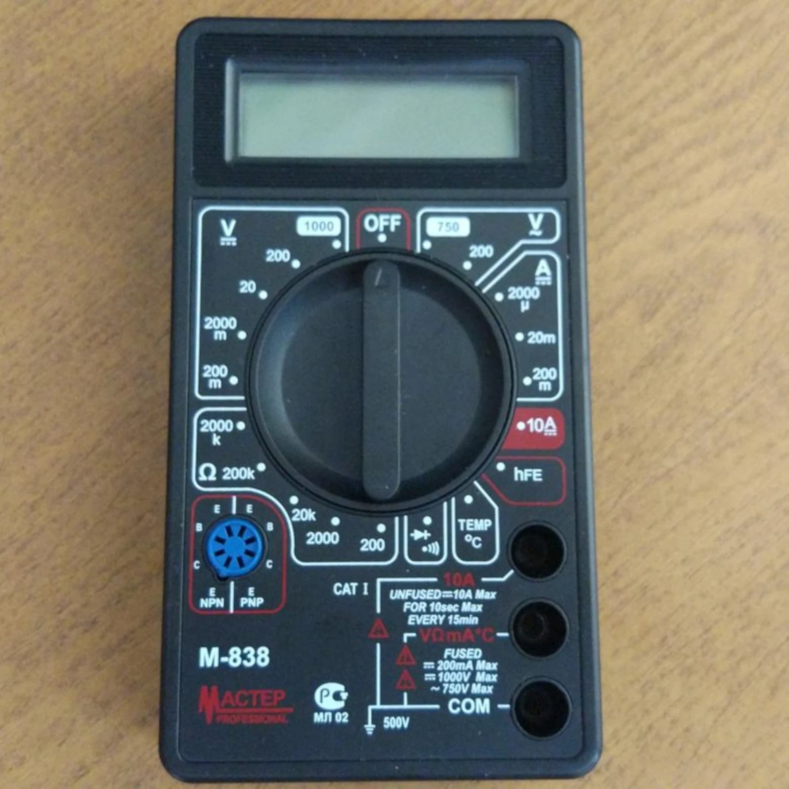 Мультиметр M838B